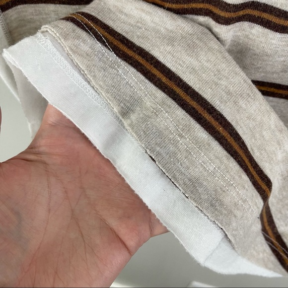 FREE PEOPLE Creme Ivory Eyelet Lace Trim Great Falls Montana Ram Graphic Top - Picture 9 of 10